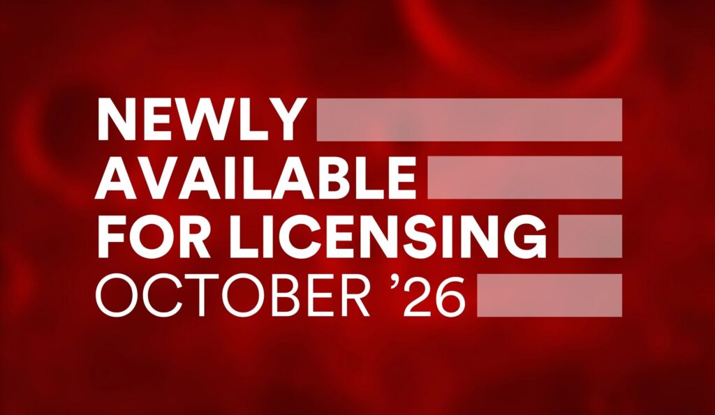 Featured image for “Newly Available for Licensing – October 2026 (US)”